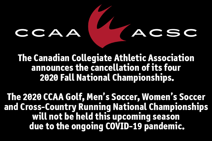 2020 CCAA Fall Championships cancelled