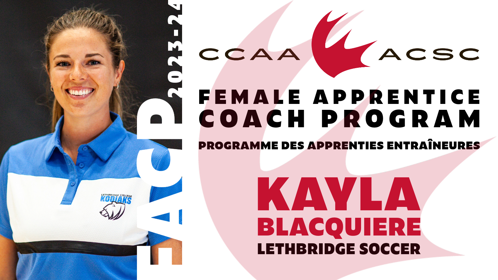 CCAA Soccer apprentice: Kayla Blacquiere
