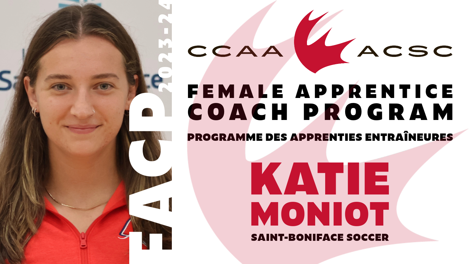 CCAA Soccer apprentice: Katie Moniot