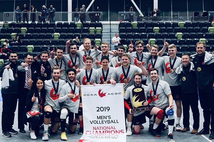 Falcons soar to CCAA Men's Volleyball Gold